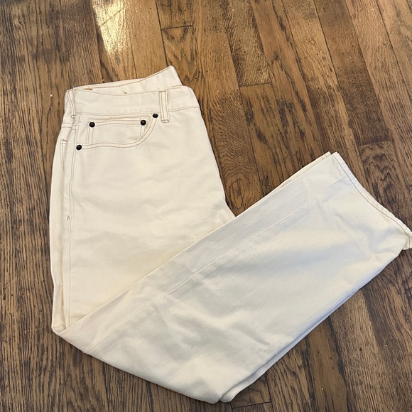 J. Crew Men's Cream Vintage Slim Straight Jeans - Size 31/30 - Picture 1 of 5
